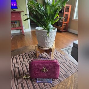 Elegant Magenta Leather Wallet